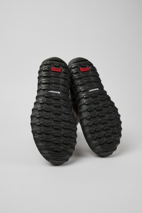 Camper Ground Michelin Black Leather Ankle Boots For Women New Arrivals