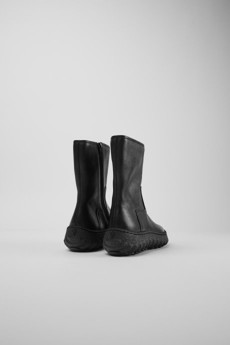 Ground Michelin Black Leather Boots For Women Exclusive Camper