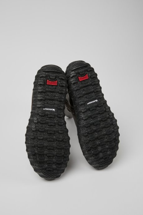 Exclusive Camper Ground Michelin Dark Brown Leather Boots For Women