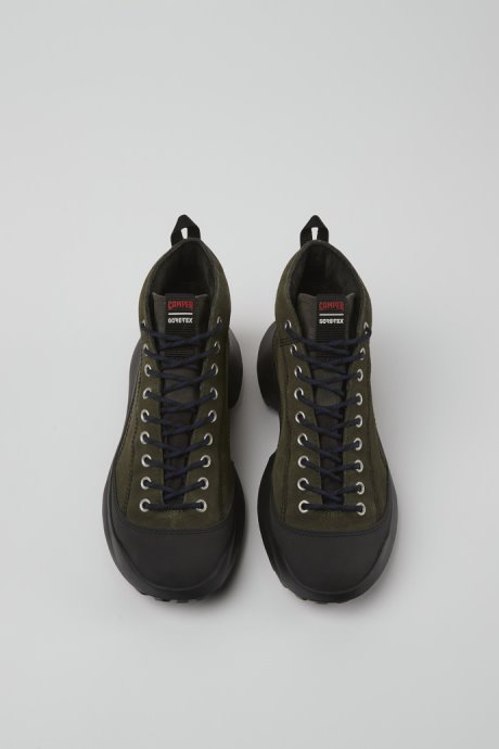 Crclr Gore-Tex Green Nubuck And Textile Sneakers For Women Exclusive Camper