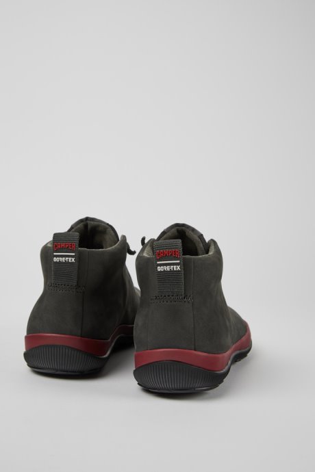 Exclusive Camper Peu Pista Gore-Tex Gray And Black Leather Sneakers For Women