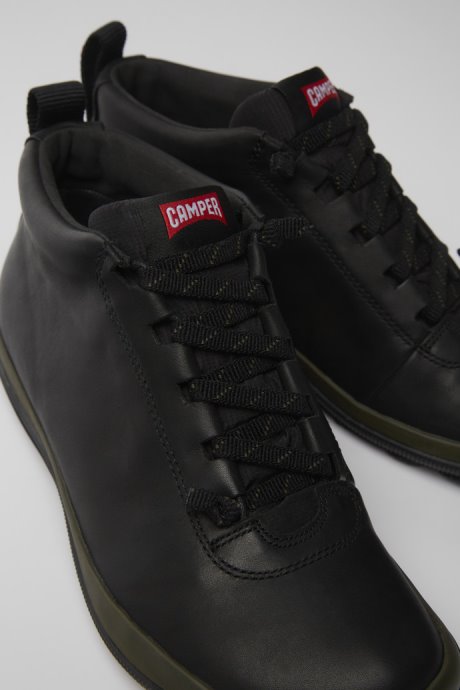 Peu Pista Gore-Tex Black Leather Sneakers For Women Exclusive Camper