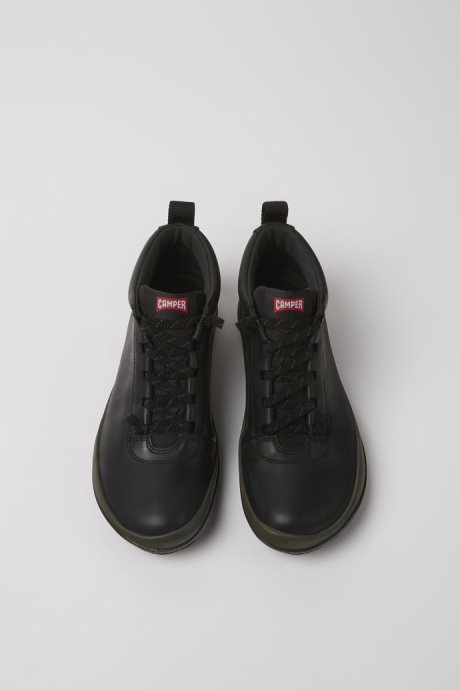 Peu Pista Gore-Tex Black Leather Sneakers For Women Exclusive Camper