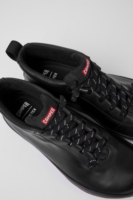 Camper Peu Pista Gore-Tex Black Leather Shoes For Women New Arrivals