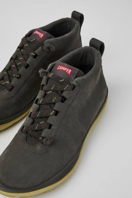 Peu Pista Gore-Tex Grey Nubuck Shoes For Women Camper New Arrivals