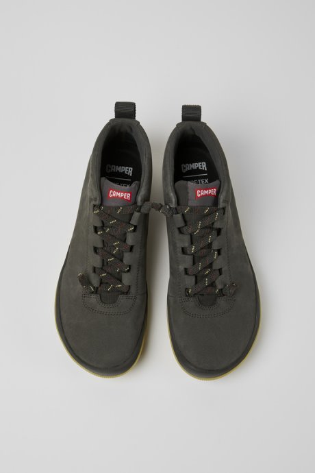 Peu Pista Gore-Tex Grey Nubuck Shoes For Women Camper New Arrivals