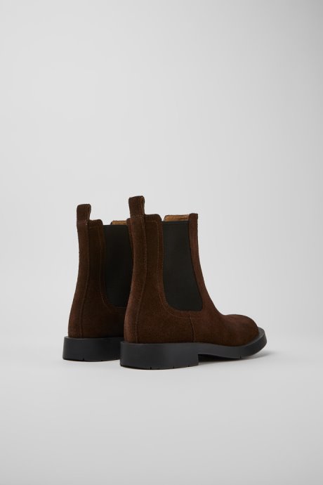 Mil 1978 Brown Nubuck Chelsea Boots For Women Exclusive Camper