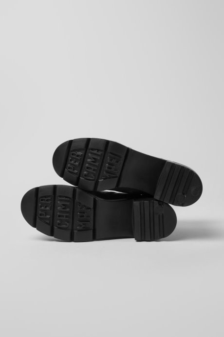 Camper Design Wanda Dark Brown Zip Ankle Boot For Women