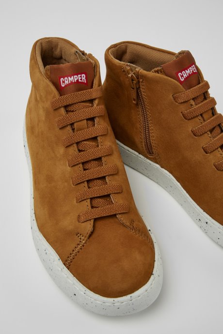 Peu Touring Brown Nubuck Sneakers For Women Camper New Arrivals