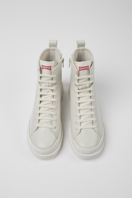 Design Brutus White Mirum Ankle Boots For Women Camper