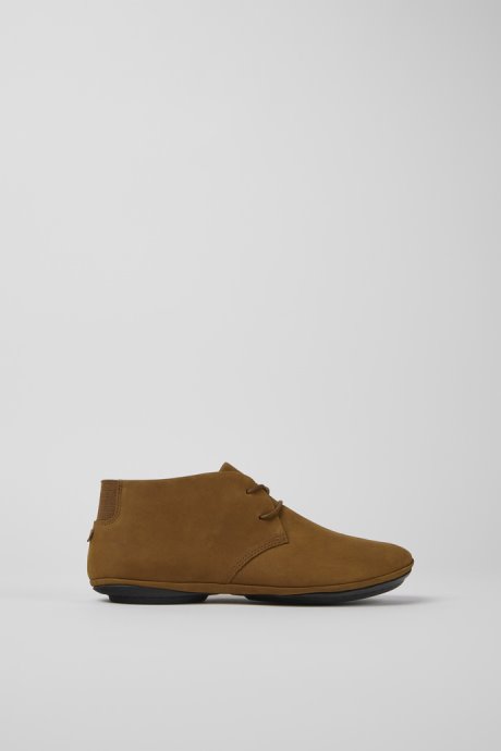 Camper Right Brown Nubuck Shoes For Women New Arrivals