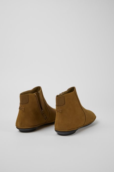 Camper Right Brown Nubuck Ankle Boots For Women New Arrivals