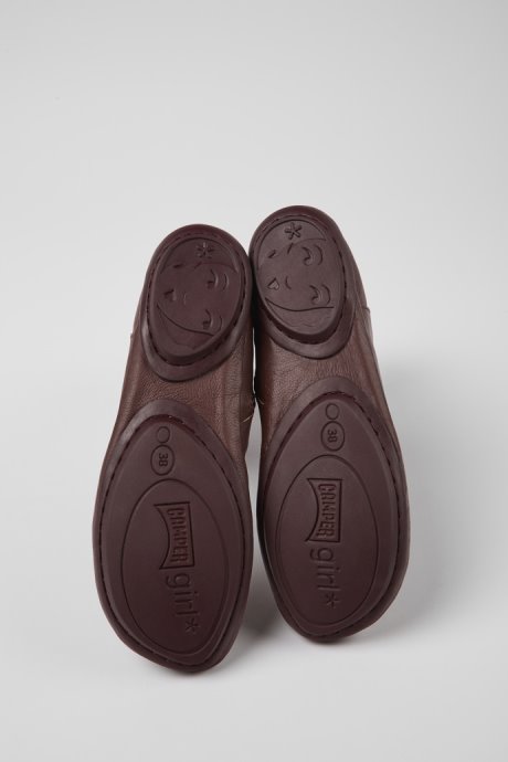 Camper Right Burgundy Leather Boots For Women New Arrivals