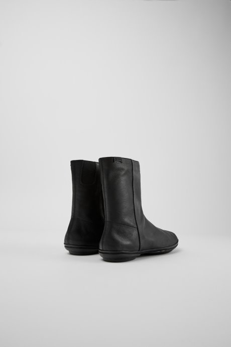 Exclusive Camper Right Black Leather Boots For Women