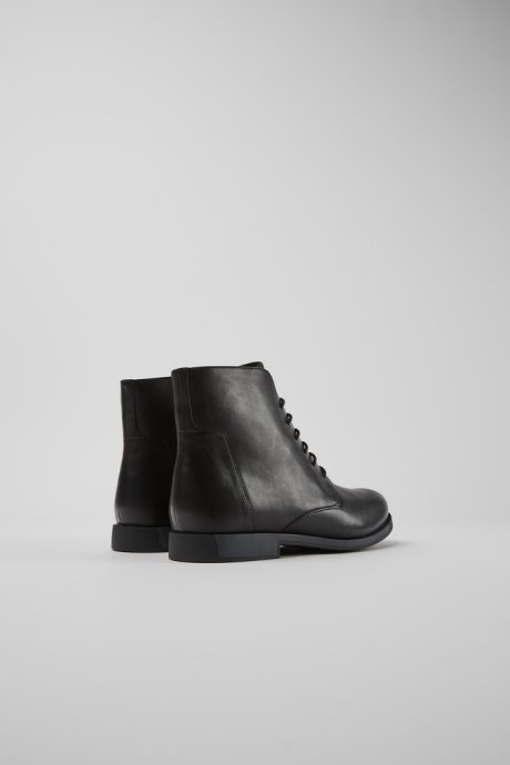 Exclusive Camper Bowie Black Leather Ankle Boots For Women