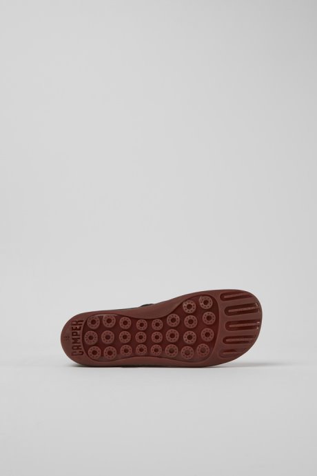 Design Peu Dark Grey Leather Ankle Boots Camper