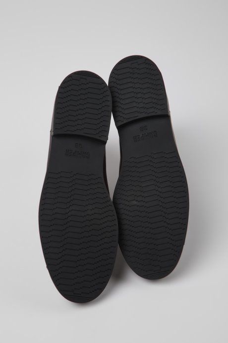 Camper Design Bowie Brown Leather Ankle Boots For Women