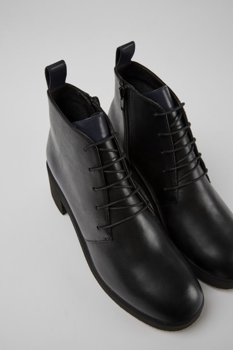 Design Wonder Black Ankle Boots For Women Camper