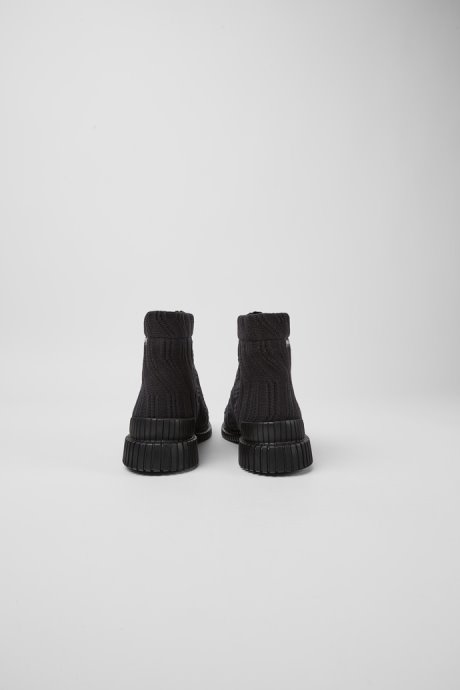 Camper Pix Tencel Black Zip Boots For Women New Arrivals