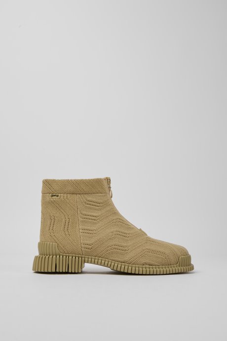 Exclusive Camper Pix Beige Ankle Boots For Women