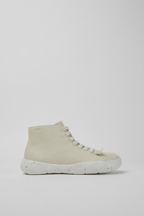 Peu Stadium White Leather Ankle Boots For Women Camper New Arrivals