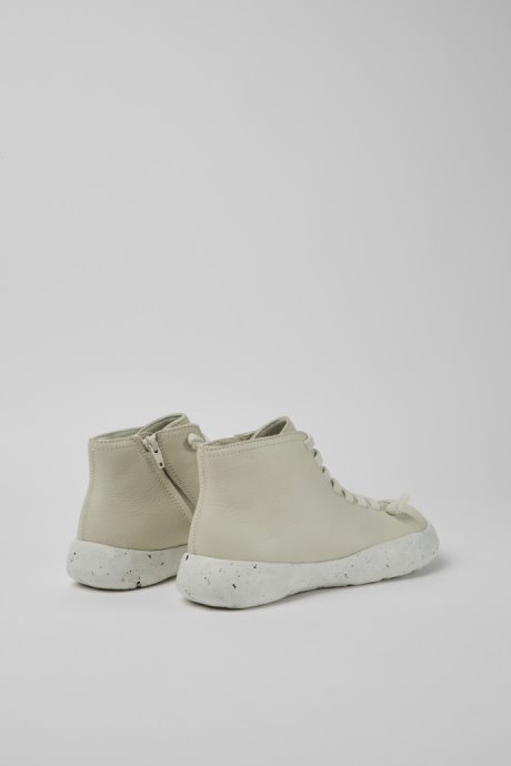 Peu Stadium White Leather Ankle Boots For Women Camper New Arrivals