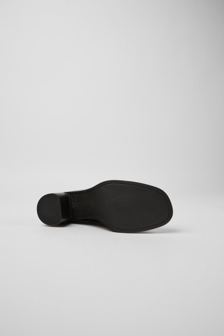 Design Meda Black Leather Boots For Women Camper