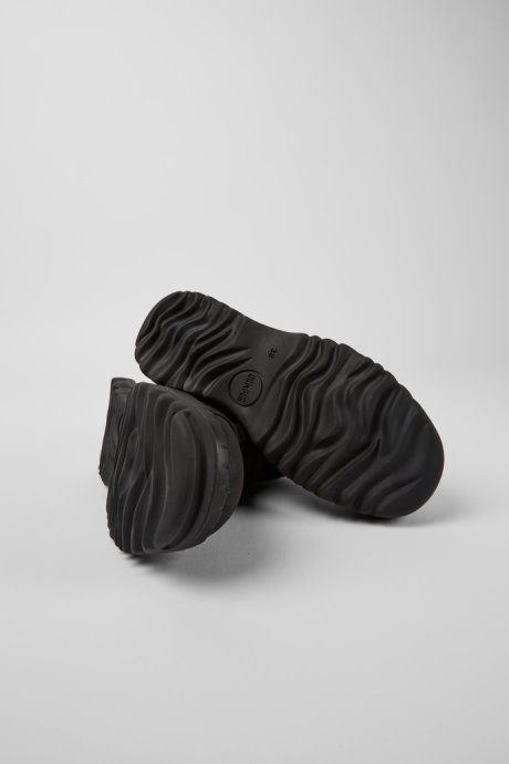 Teix Black Rubber And Bci Cotton Boots Exclusive Camper