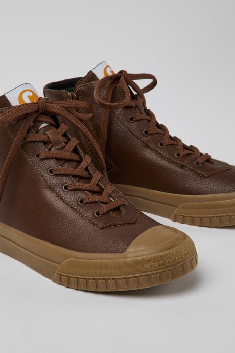 Exclusive Camper Camaleon Brown Leather Boots For Women