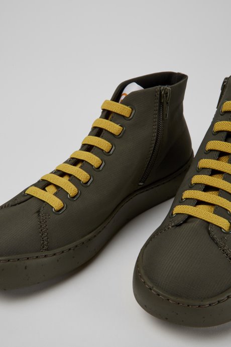 Peu Touring Green Textile Ankle Boots Exclusive Camper