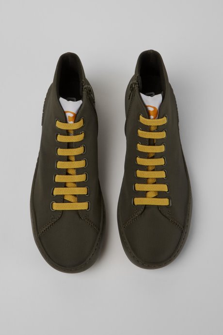 Peu Touring Green Textile Ankle Boots Exclusive Camper