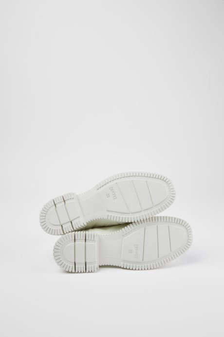 Design Pix Tencel White Zip Boots For Women Camper