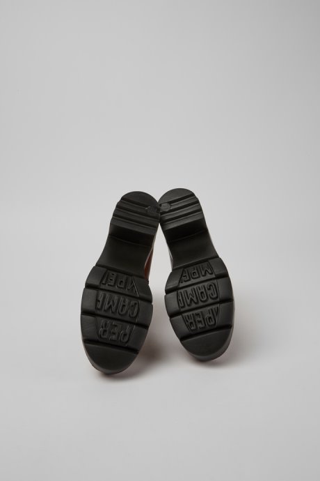 Camper Wanda Red-Brown Zip Ankle Boot For Women New Arrivals