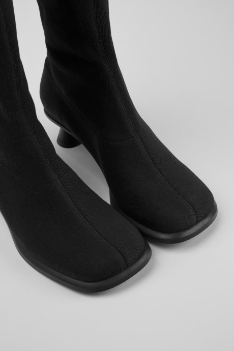 Camper Design Dina Black Tencel™ Lyocell High Boots