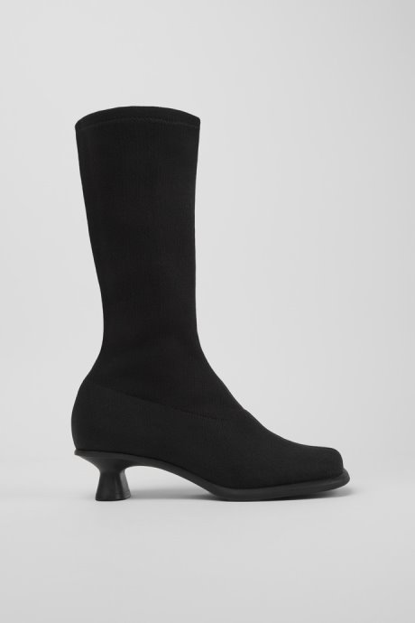 Camper Design Dina Black Tencel™ Lyocell High Boots