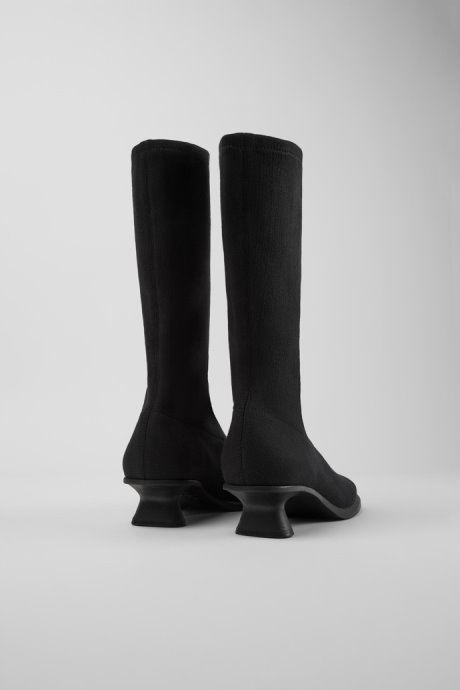 Camper Design Dina Black Tencel™ Lyocell High Boots