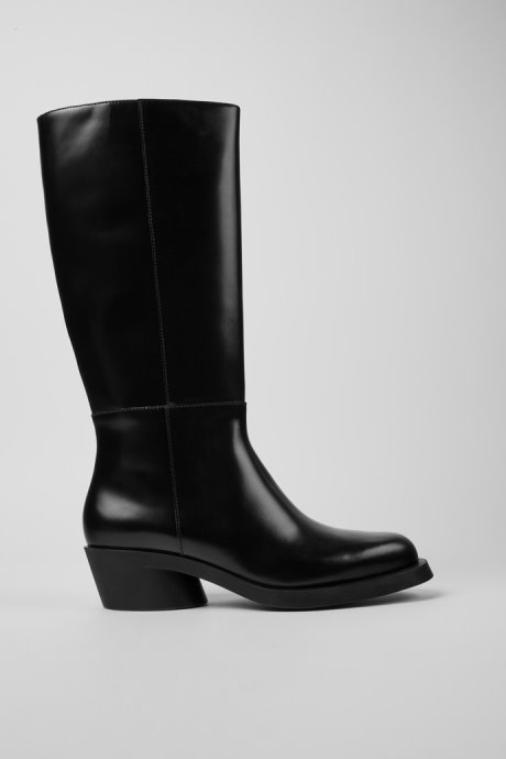 Bonnie Black Leather High Boots For Women Exclusive Camper