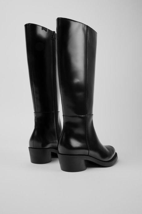Bonnie Black Leather High Boots For Women Exclusive Camper