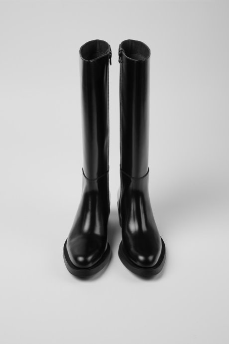 Bonnie Black Leather High Boots For Women Exclusive Camper