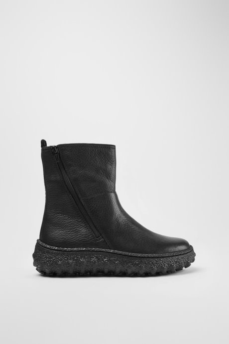 Ground Michelin Women's Black Mid Boot With Zip Camper New Arrivals