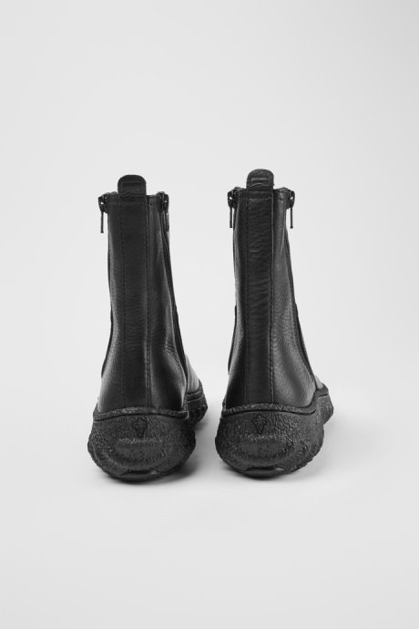 Ground Michelin Women's Black Mid Boot With Zip Camper New Arrivals
