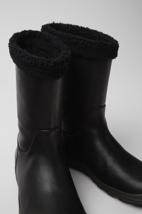 Exclusive Camper Peu Pista Gore-Tex Black Leather Boots For Women