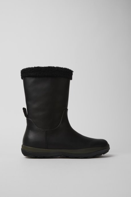 Exclusive Camper Peu Pista Gore-Tex Black Leather Boots For Women