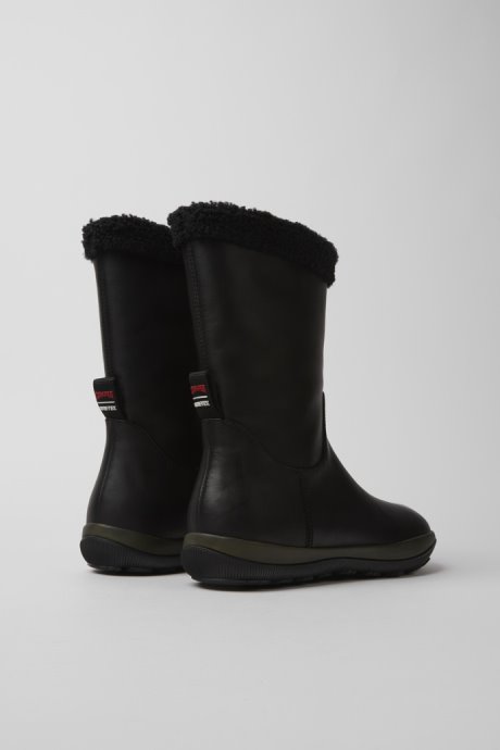 Exclusive Camper Peu Pista Gore-Tex Black Leather Boots For Women