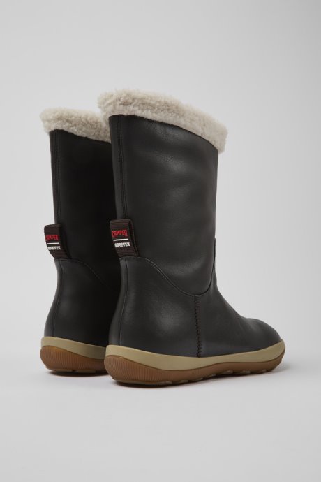 Peu Pista Gore-Tex Brown Leather Boots For Women Exclusive Camper