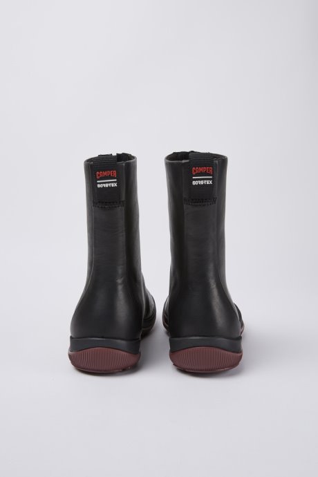 Design Peu Pista Gore-Tex Black Leather Zip Boots Camper