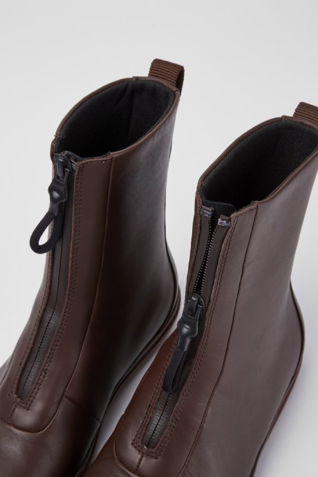 Peu Pista Gore-Tex Brown Leather Zip Boots Camper New Arrivals