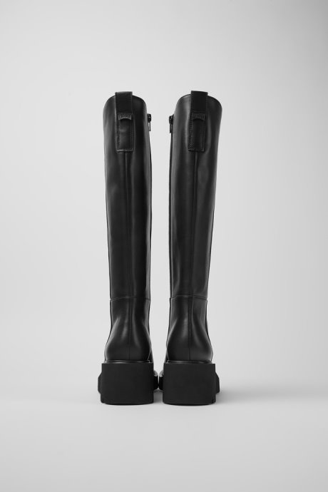 Milah Black Leather High Boots For Women Exclusive Camper