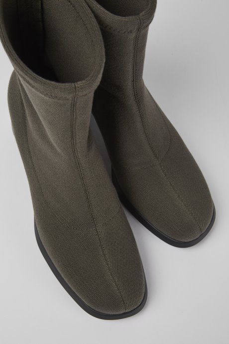 Camper Design Meda Tencel Green Boots For Women