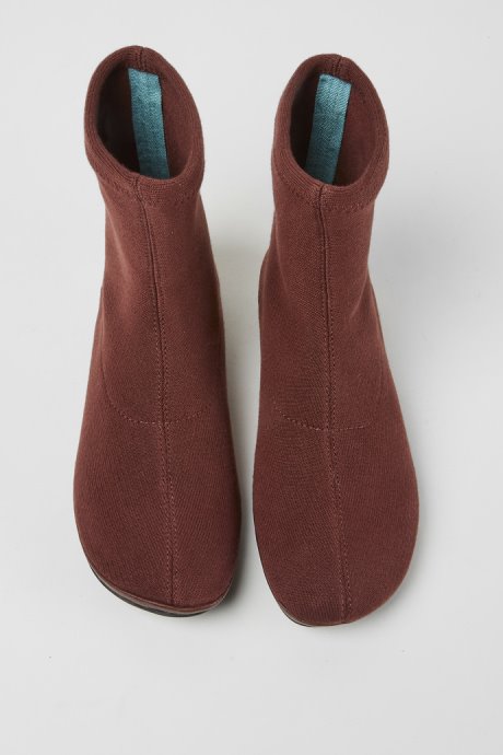 Right Tencel Burgundy Ankle Boots Exclusive Camper